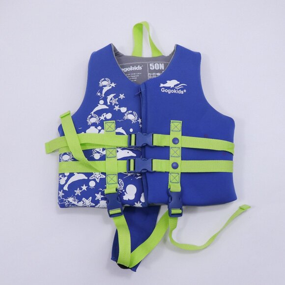GOGO Other - Gogokids Life Jacket XL 9-10 Years Swim Vest Blue Yellow